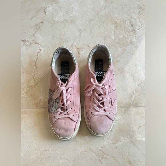 Pink Golden Goose Sneaker Hi Star Platform - Picture 8 of 11